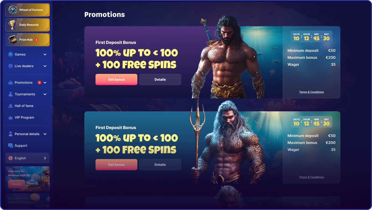 Triton Slots plataforma de casino